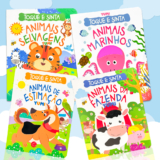 Coleção Livros Sensoriais Para Crianças : Toque E Sinta Os Animais | Leitura Interativa – Capa Dura
