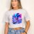 Cropped feminino estampa Sonic camiseta t-shirt