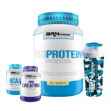 Kit Iso Protein Foods 2kg + Premium Creatina 100g + BCAA 100g + Coqueteleira – BRN Foods