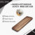 Bandeja Retangular Acácia Wood,  Mesa Posta – 30x15cm