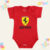 Body Bebe Infantil F1 Ferrari  Vermelho Personalizado Mesversário Automobilística