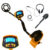 Detector de Metais Importway, Kit com Fone de Ouvido e Pá, para Ouro, Prata e Bronze