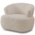 Poltrona Giratória Orgânica Para Sala Living Florea M05 Bouclê Creme – Lyam Decor
