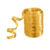 Rolo Fitilho Dourado – 5mm x 50m – EmFesta