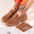 Mocassim Feminino Couro Legítimo Vittal Kit com 3 Fivelas Removíveis Marrom Caramelo