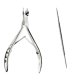Kit Manicure Alicate Cutícula e Palito Unha Aço Inox Tramontina