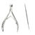 Kit Manicure Alicate Cutícula e Palito Unha Aço Inox Tramontina
