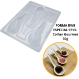 1~4 Formas silicone bwb p/chocolate (3 partes) cod 9713 – Colher Gourmet 30g (CHOCO)