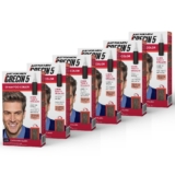 Kit 6x unidades  Grecin 5 Shampoo Tintura Tonalizante Castanho Claro H-25 60ml – Cobre os cabelos grisalhos em 5 minutos