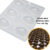 1~4 Forma BWB Com Silicone (3 partes) Para Chocolate Cód. 9454 – Ovo Liso 30g 30g. Páscoa