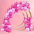 Kit 125 Balões ROSA 7”+ PINK 7”+ ROSA Metalizado 5” – Balão Bexiga Liso/Cromado Para Festas KIT07