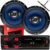 Par De Auto Falantes 6 Polegadas 110W + Radio Bluetooth Usb Mp3 + Antena
