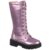 Bota Montaria GiGiL Teen Infantil Coturno Cano Longo Sola Tratorada Menina Confortável Moda Atual Blogueira Cadarço