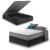 Cama Box Com Baú Casal Preto + Colchão Molas Ensacadas Miami 138x188x64cm