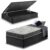 Cama Box com Baú Solteiro Preta + Colchão San Francisco Ortopédico Espuma D33 88x188x59cm
