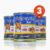 Kit 3 Patê Finotrato Cães Adultos Sabor Carne Super Premium Lata de 280g
