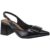 Sapato Social Scarpin Feminino Slingback Confortável com Enfeite Quadrado 18203