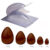 Kit 5 FORMAS OVO DE PÁSCOA 50/100/150/250/350g C/ SILICONE BWB ESPECIAL (3 PARTES) OFF