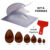 Kit 6 Formas Ovo de Páscoa 50/100/150/250/350/500g C/ Silicone BWB Espátula