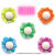 40~200 Forminha De Flor STYLE  Doces Finos Festa Neon  28% OFF