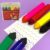 KIT 6 Canetinhas Hidro Cor Super Canetão Infantil Material Escolar Divertido Jumbo 11cm Colorir