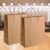 Kit 20 Sacola De Papel M 26×23,5×17 Resistente C/ Alça Kraft Presente Delivery
