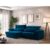 Sofá Retrátil e Reclinável com Molas ensacadas e Carregador USB Colosso 2,10m Veludocristal Azul Marinho – NETSOFAS