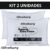 Kit 2 Travesseiros Altenburg Suporte Extra Firme 50cm x 70cm 100% Percal 180 Fios