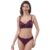 Z&D Lingerie Conjunto Com Aro Renda e Bojo Calcinha Tanga 6773