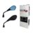 Retrovisor RVG Bmw F800 Gs650 Fixo Lente Convexa Azul Moto HONDA Par