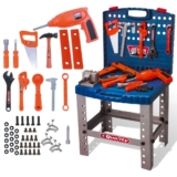 Super Kit Ferramenta com Furadeira Brinquedo Infantil 53 Peças Faz de Conta