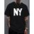 Camisa Masculina T-Shirt NY LIBERTY Diverse Estilos Camiseta Street Wear Manfinity 100% Algodão