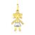 Pingente Menina Ouro 18k para Colar