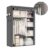 Guarda-Roupa Dobrável 6 Compartimentos 170x130x45 cm – Organize Seu Espaço com Praticidade!
