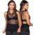 Regata Feminina Telinha Moda Fitness Blusa Tulle Academia Transparente Treino Tecido Esportes 246