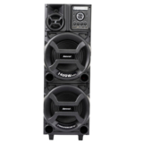 Caixa de Som ACA 1402 Titan Black 1400W Torre Amvox Duplo Woofer de 10″ Led TWS Bivolt Bluetooth