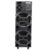 Torre de Som 1400W Amvox ACA 1402 Titan Black Duplo Woofer 10 Led TWS Bivolt bluetooth sem FM