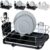 Escorredor de Loucas Pratos Talher Copos Com Bico de Escoamento Cozinha Preto Rack Cozinha Future