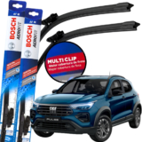 Par Palheta Limpador Parabrisa Original Bosch Multiclip Fiat Pulse 2021 à 2025