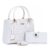 Bolsa Transversal Branca Com Carteira Feminina Kit