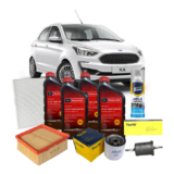 Kit Revisão Ford Ka 1.0 1.5 5w20 FORD Motorcraft 100% Sintetico Original+Todos os Filtros