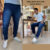 Calça Masculina Jeans Azul Used Casual Lycra Elastano Slim Premium Sarja Presente Pai