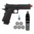 Pistola de Airsoft 1911 Black Devil 5.1 Blowback 6mm Green Gás + 5 Alvos + 1 Green Gás + 1 Silicone