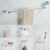 Kit Acessórios Banheiro 6 Peças Aço Inox Cromada Toalheiro 60cm Porta Papel Higiênico Yesop