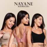 Sutiã Top com Bojo Removível Nayane Rodrigues Base Dupla Alças Ajustáveis Lateral Reforçada Fitness