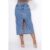 Saia Jeans Longa Midi  Bolso Evangélica