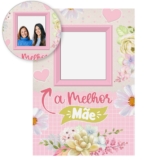 Painel Retangular Decoração Dia Das Mães para Foto Vazado Interativo Sublimado Em Tecido 1,50×2,20