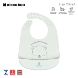 Babador de Silicone Bear Mint KikkaBoo