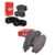 Kit Pastilhas Diante + Trase Mitsubishi Pajero Tr4 2008 2009