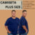 Camiseta AZUL Premium Plus Size 100% algodão tamanhos grande G1, G2, G3